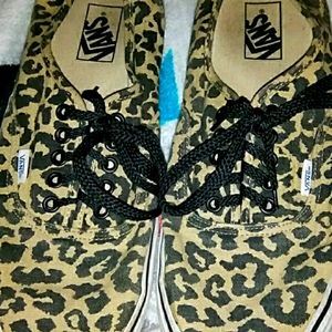 Cheetah print vans